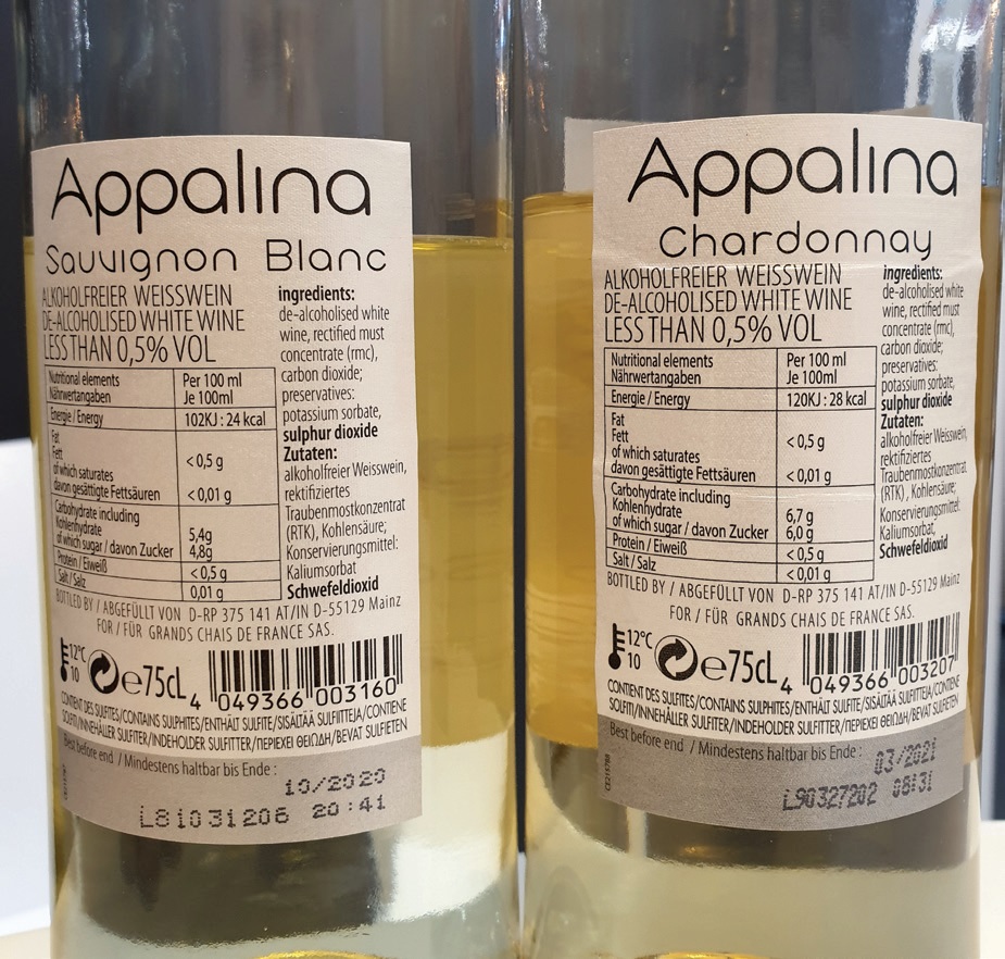 Nealkoholinio vyno etiketėje privaloma nurodyti gėrimo sudėtį