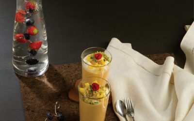 Moliūgų panakota (panna cotta) su karamelizuotomis kriaušėmis