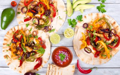 Meksikietiškos fajitos su vištiena